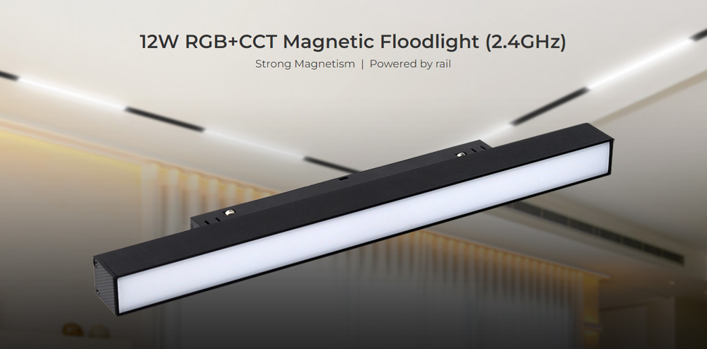 MF5-12A-RF 2.4GHz 12W RGB+CCT LED Magnetic Floodlight